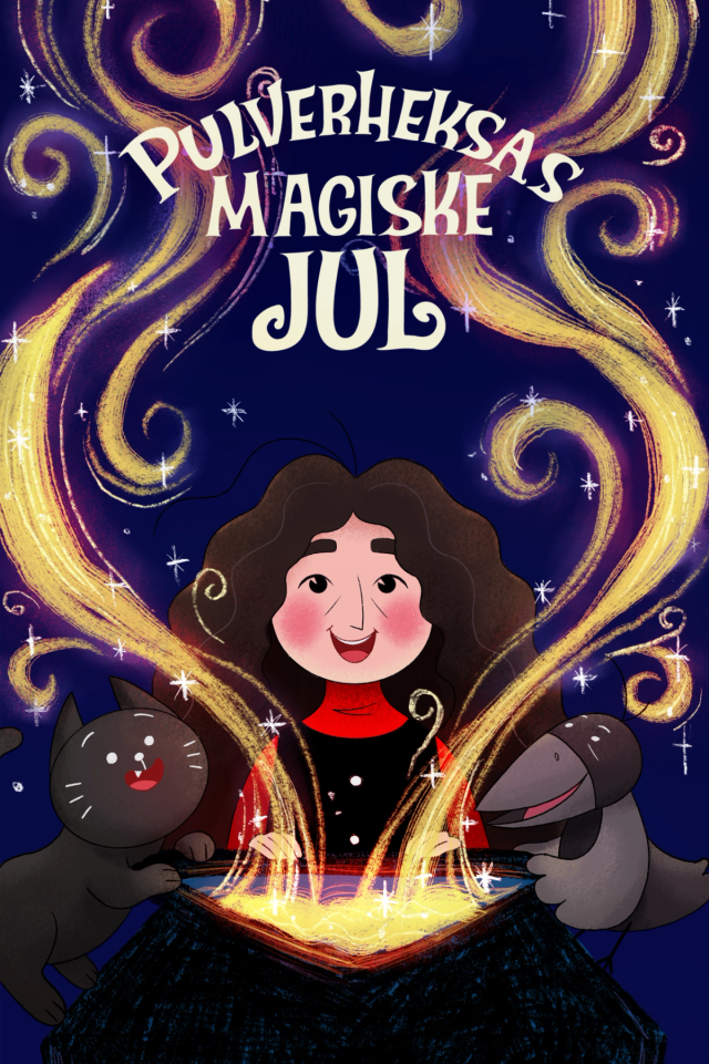 Plakat for 'Pulverheksas magiske jul'