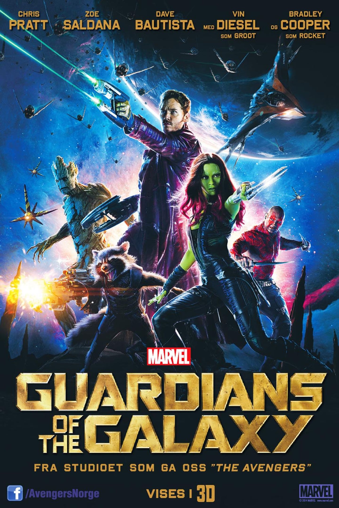 Plakat for 'Guardians of the Galaxy 3D'