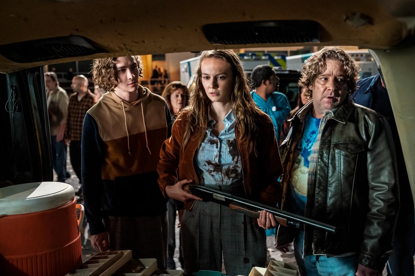 a group of people in a room