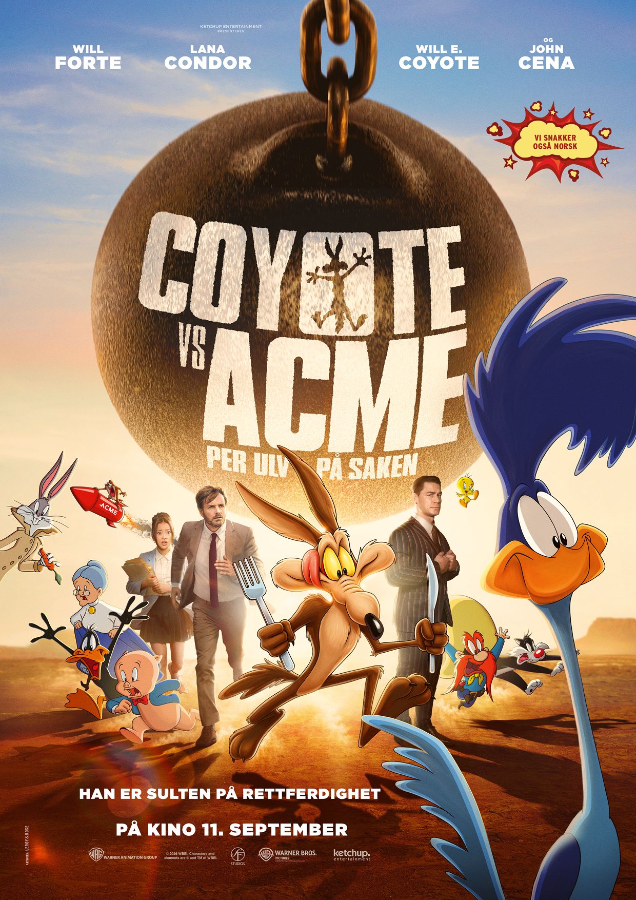 Plakat for Coyote vs. Acme - Per Ulv på saken
