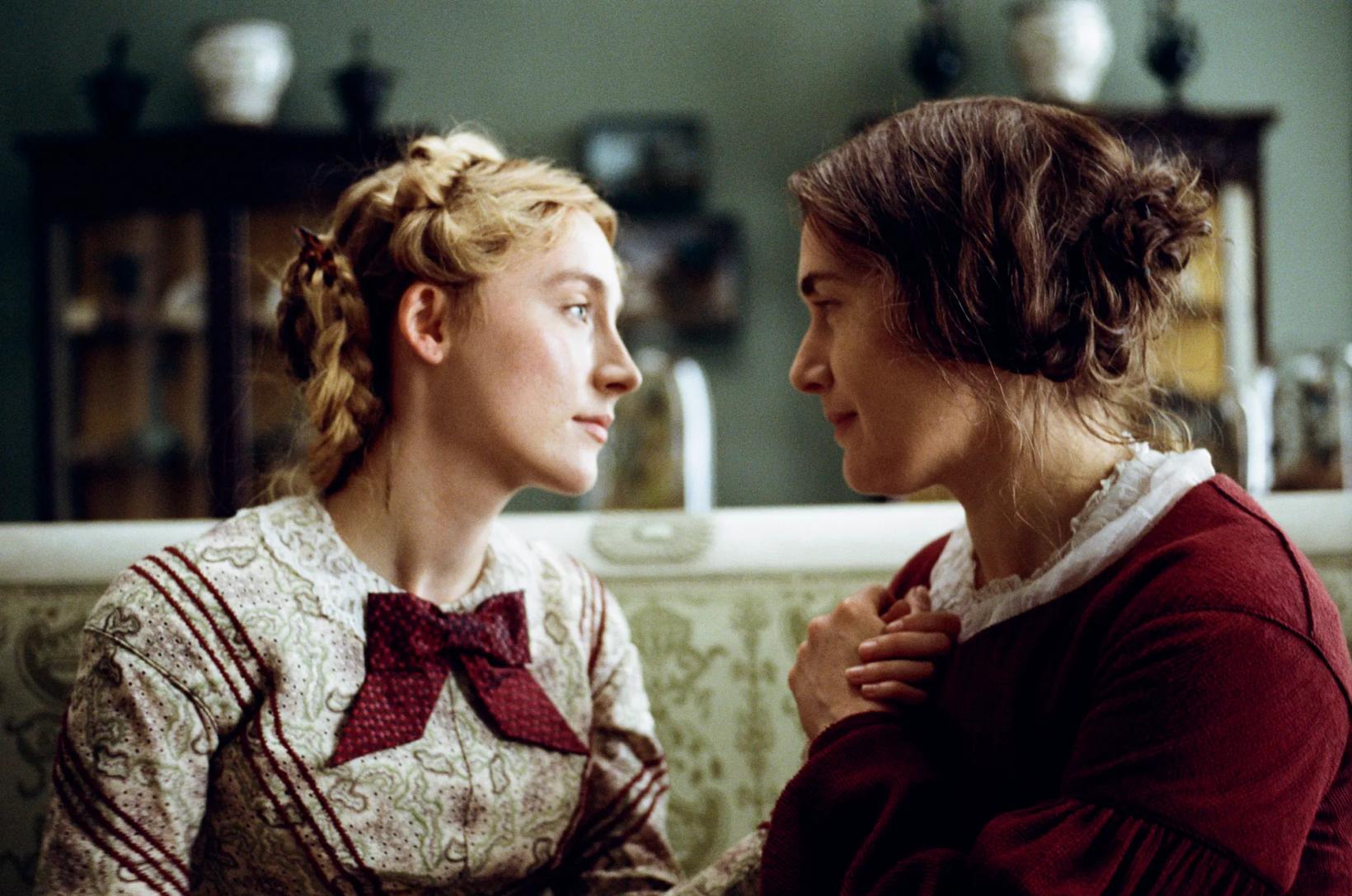 a person and a girl looking at each other