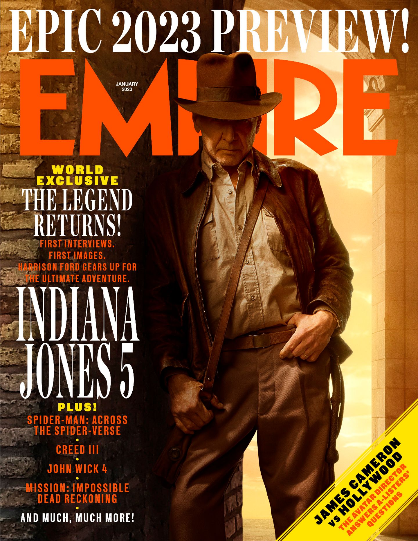 Harrison Ford Indiana Jones Empire-omslag