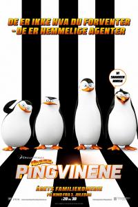 Plakat for 'Madagaskarpingvinene (3D, norsk tale)'