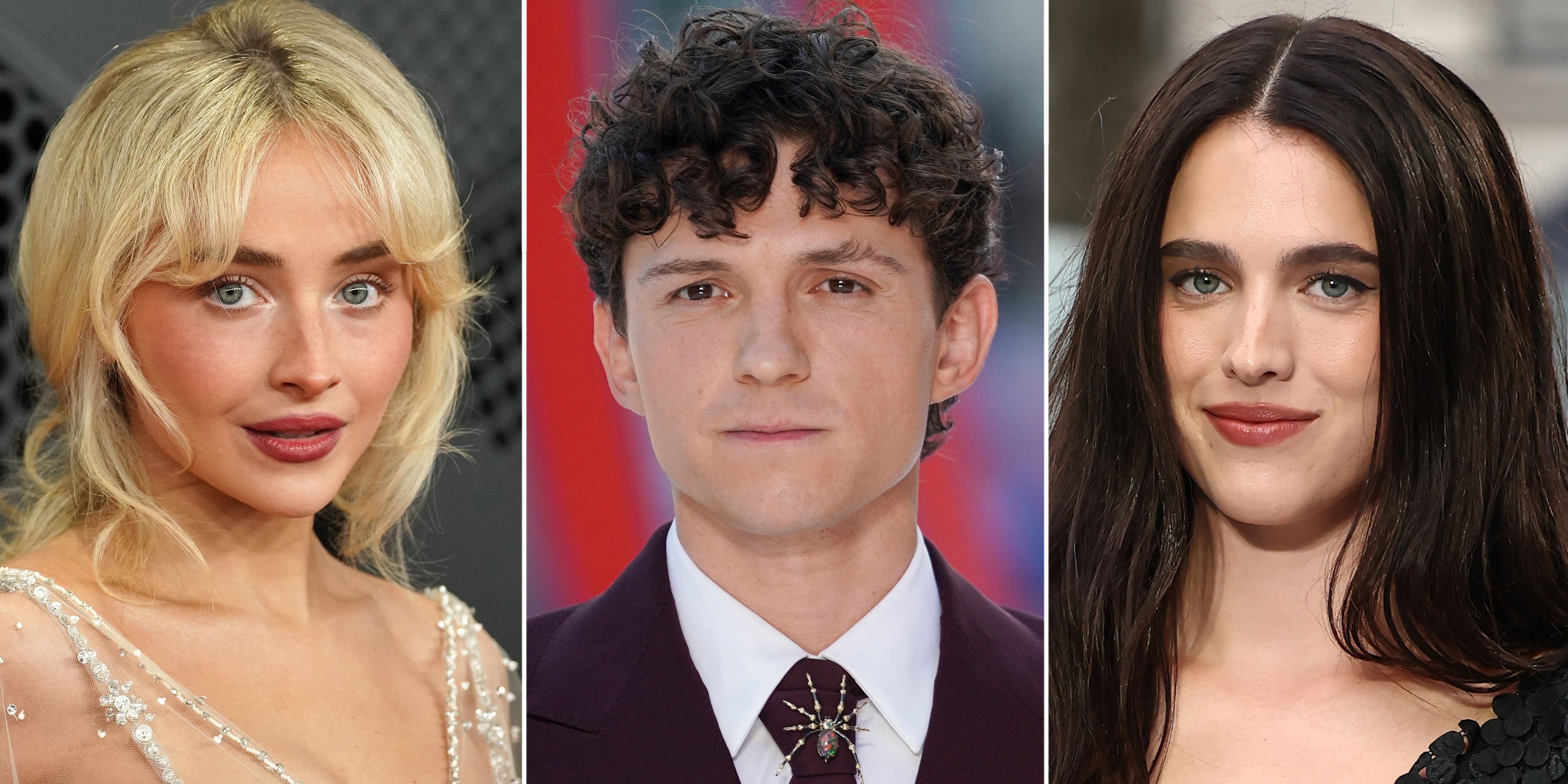 Sabrina Carpenter, Tom Holland og Margareth Qualley