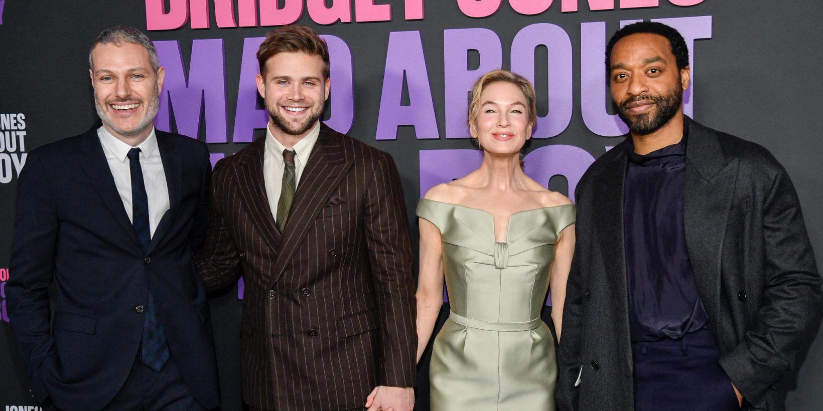 Regissør Michael Morris og skuespillerne Leo Woodall, Renee Zellweger og Chiwetel Ejiofor