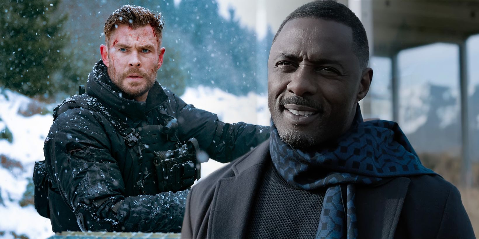 Idris Elba og Chris Hemsworth i Extraction 2