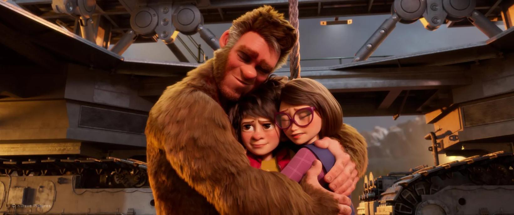 a man and two women in a movie