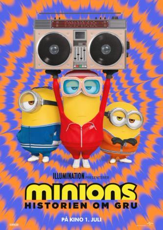 Plakat for 'Minions: Historien om Gru'