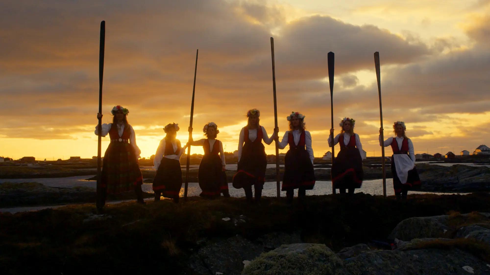 a group of people in traditional dress