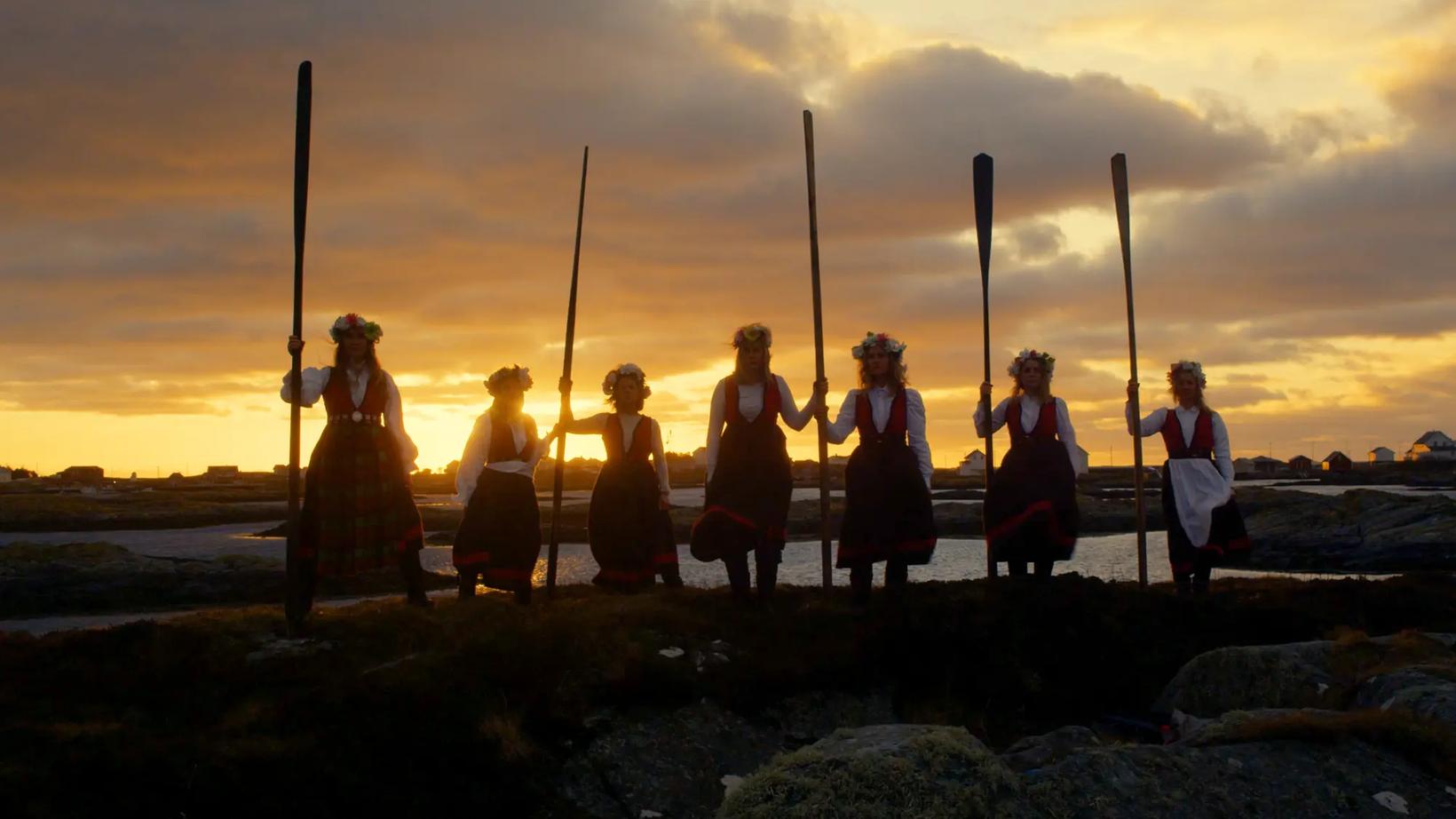 a group of people in traditional dress