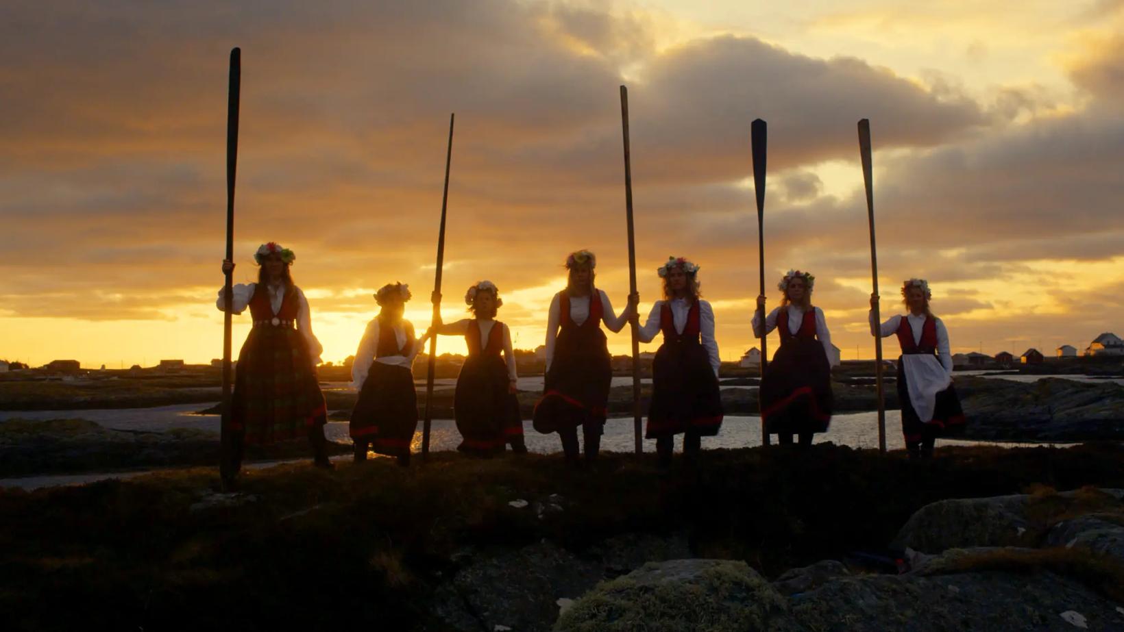a group of people in traditional dress