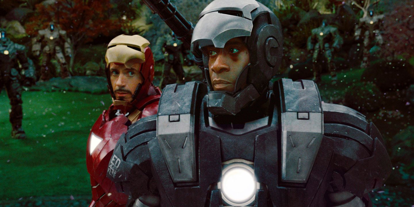 Robert Downey Jr. og Don Cheadle i Iron Man 2 (2010)