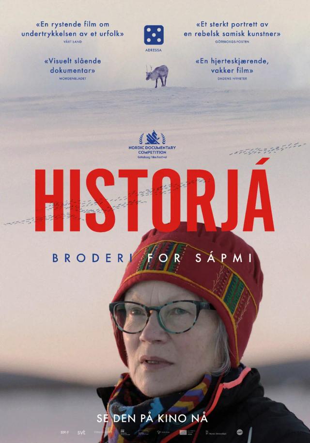 Plakat for 'Historjá - Broderi for Sápmi'