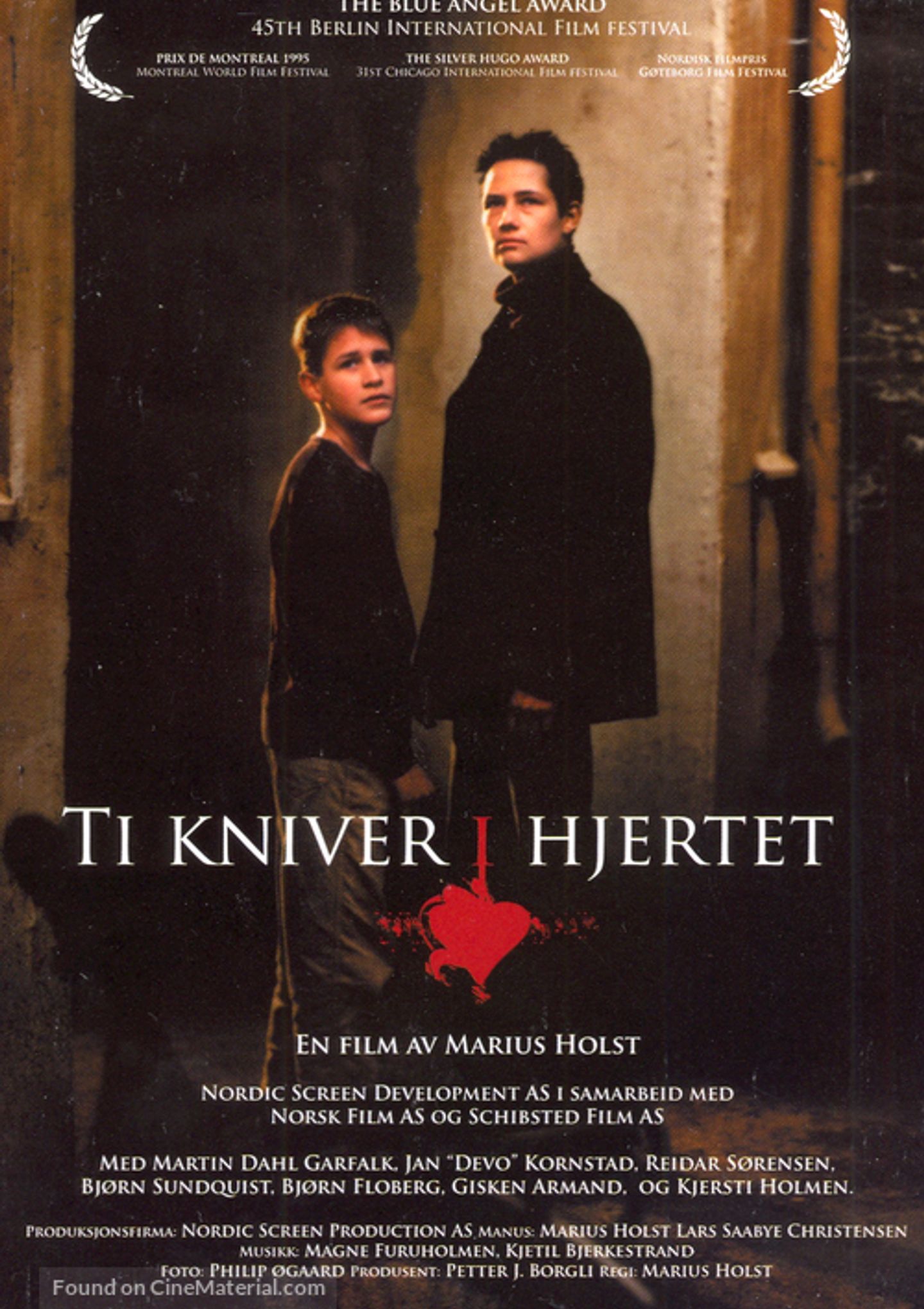 Plakat for 'Ti kniver i hjertet'