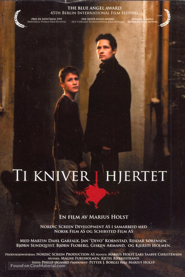 Plakat for 'Ti kniver i hjertet'