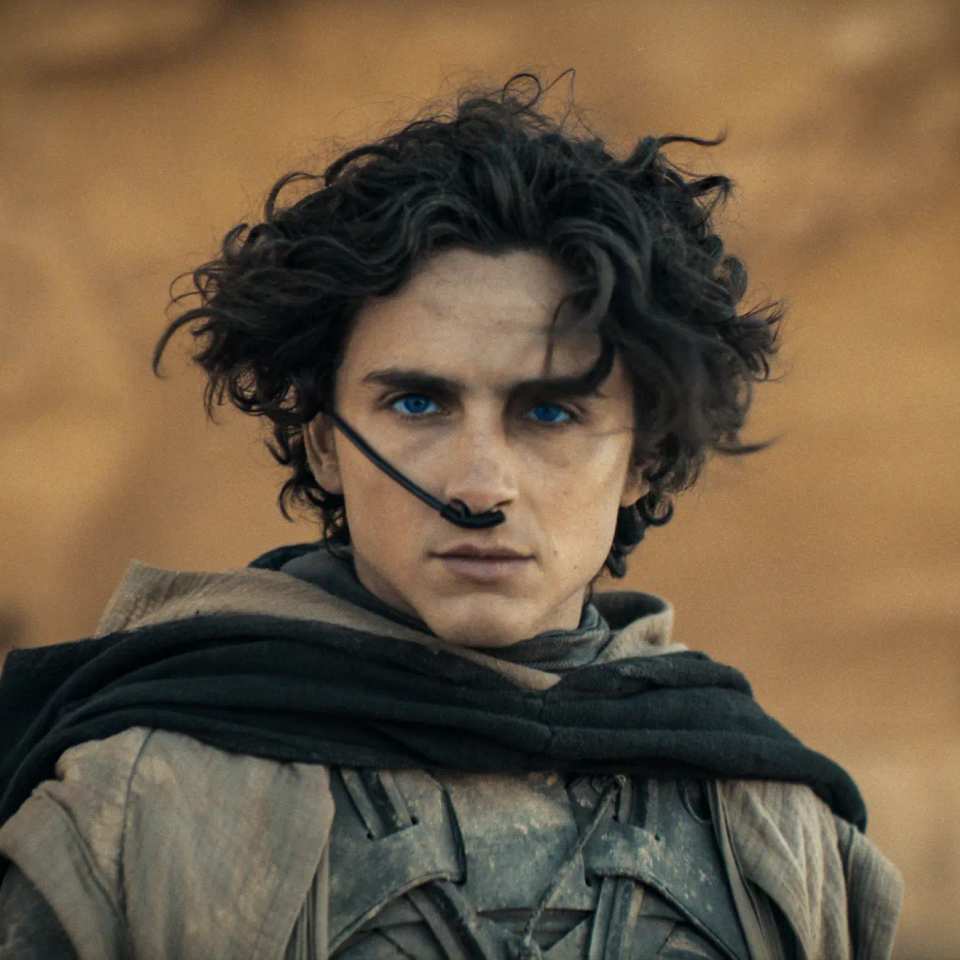 a man with curly hair