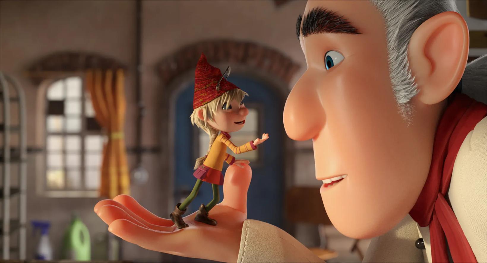 a toy figurine of a girl and a boy