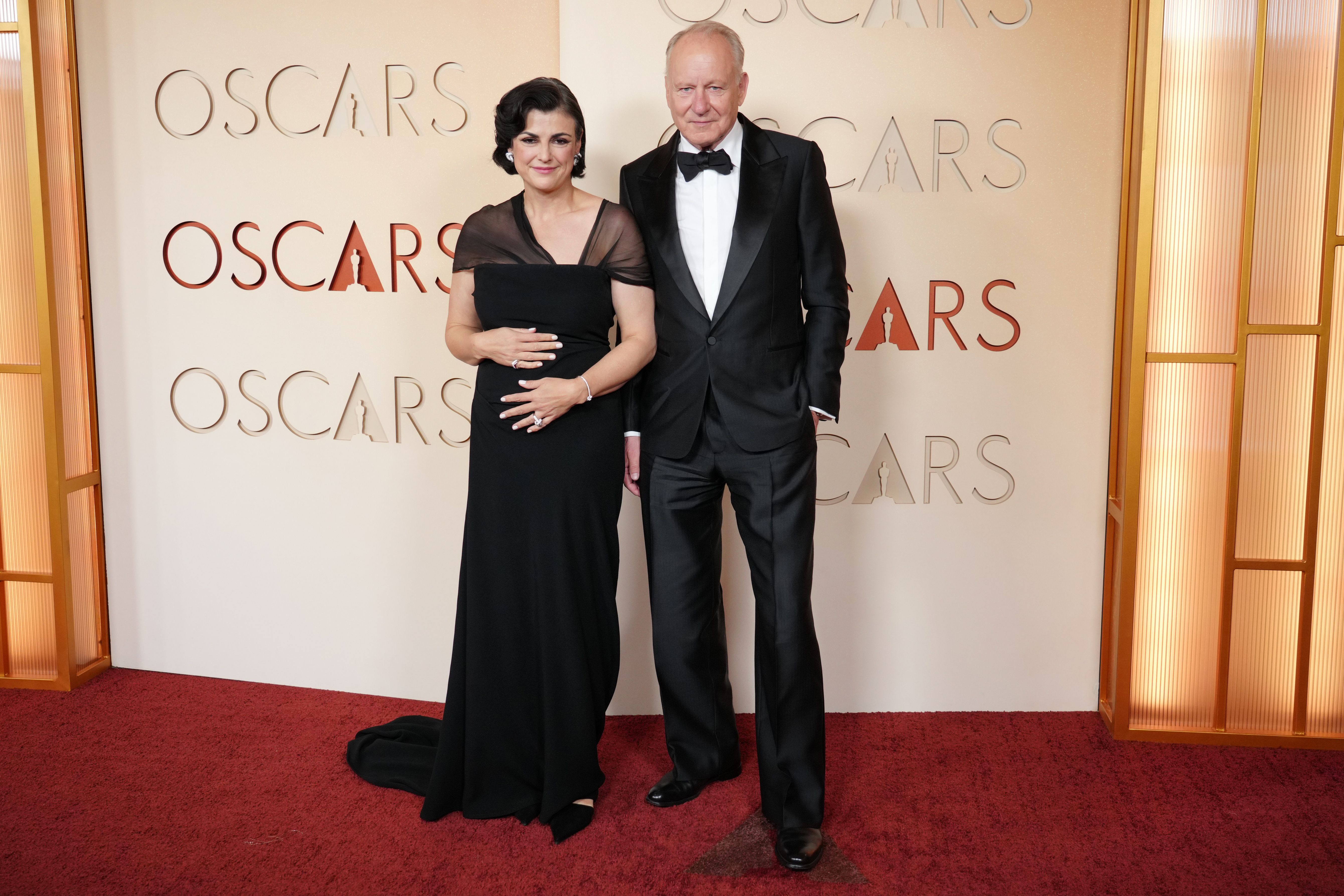 Megan Everett-Skarsgard og Stellan Skarsgård, Oscar 2026