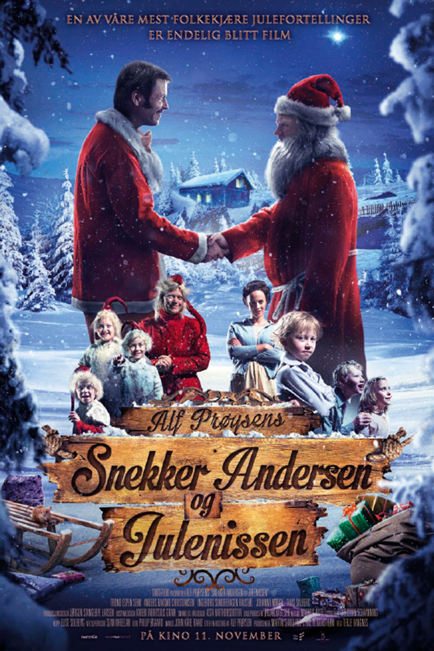 Plakat for 'Snekker Andersen og Julenissen'