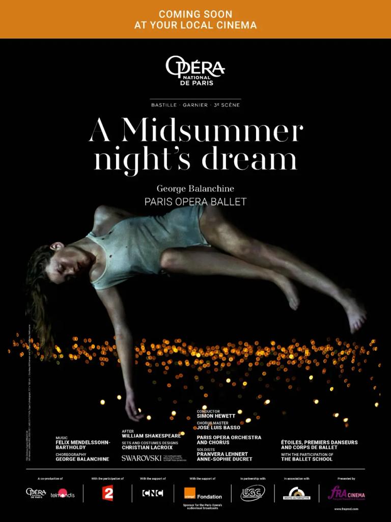 Plakat for 'En midtsommernattsdrøm - Opera Paris'