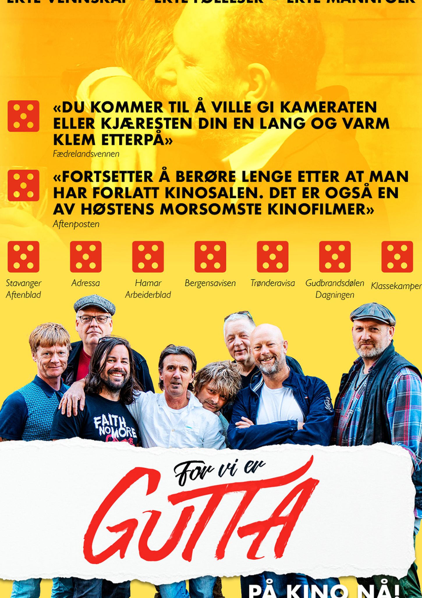 Plakat for 'For vi er gutta'