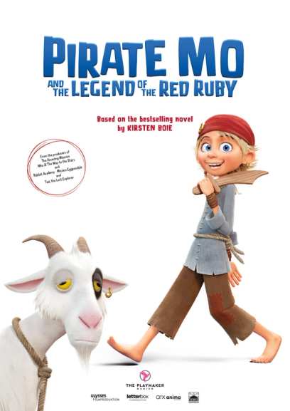 Plakat for 'Piraten Mo og Legenden om den Røde Rubin'