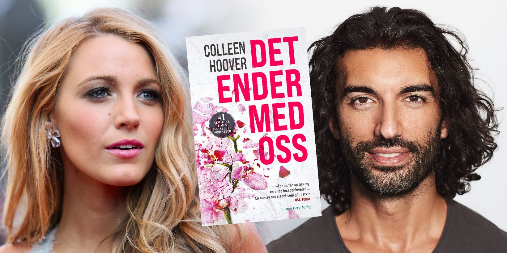 Blake Lively og Justin Baldoni spiller i filmen basert på bestselgeren "Det ender med oss"