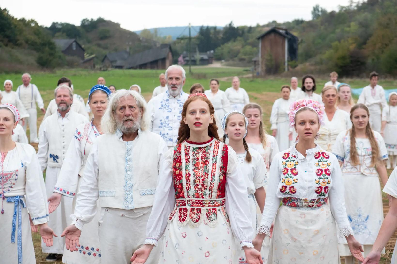 Anna Åström et al. in white clothes