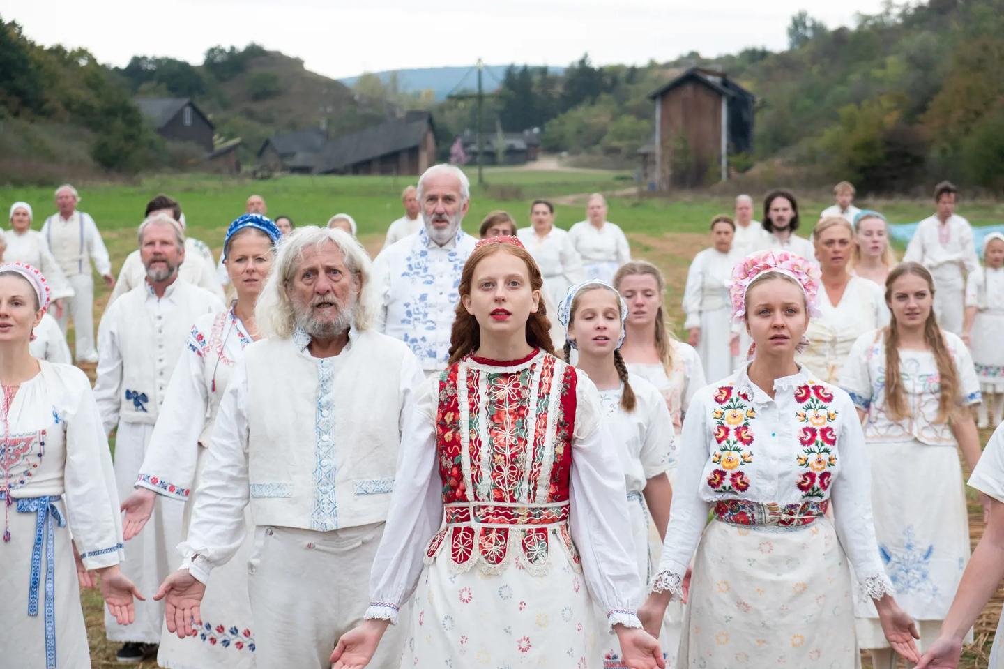 Anna Åström et al. in white clothes