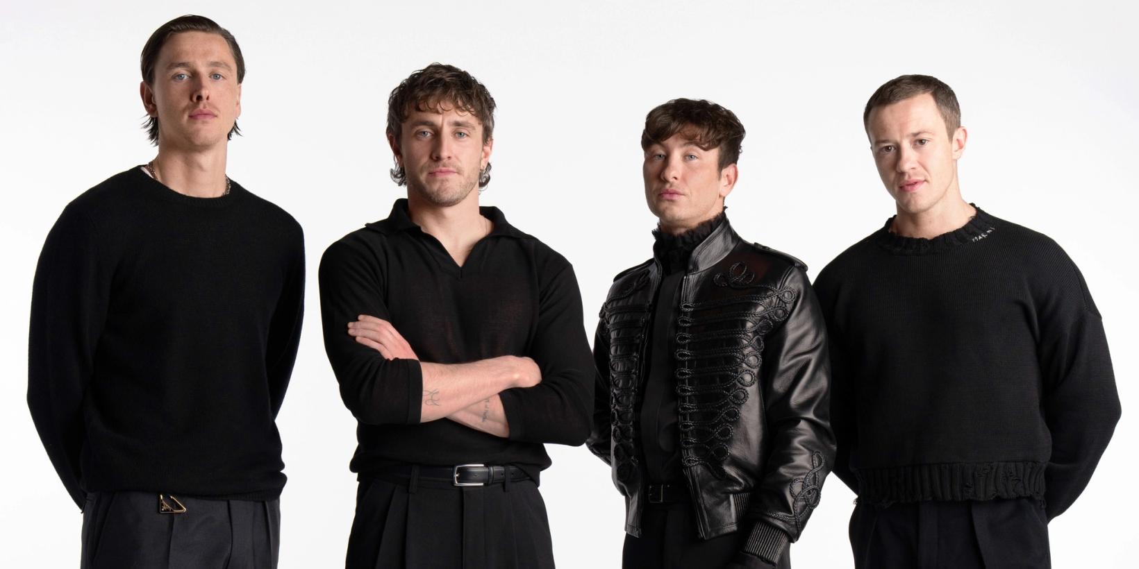 Harris Dickinson som John Lennon, Paul Mescal som Paul McCartney, Barry Keoghan som Ringo Starr og Joseph Quinn som George Harrison