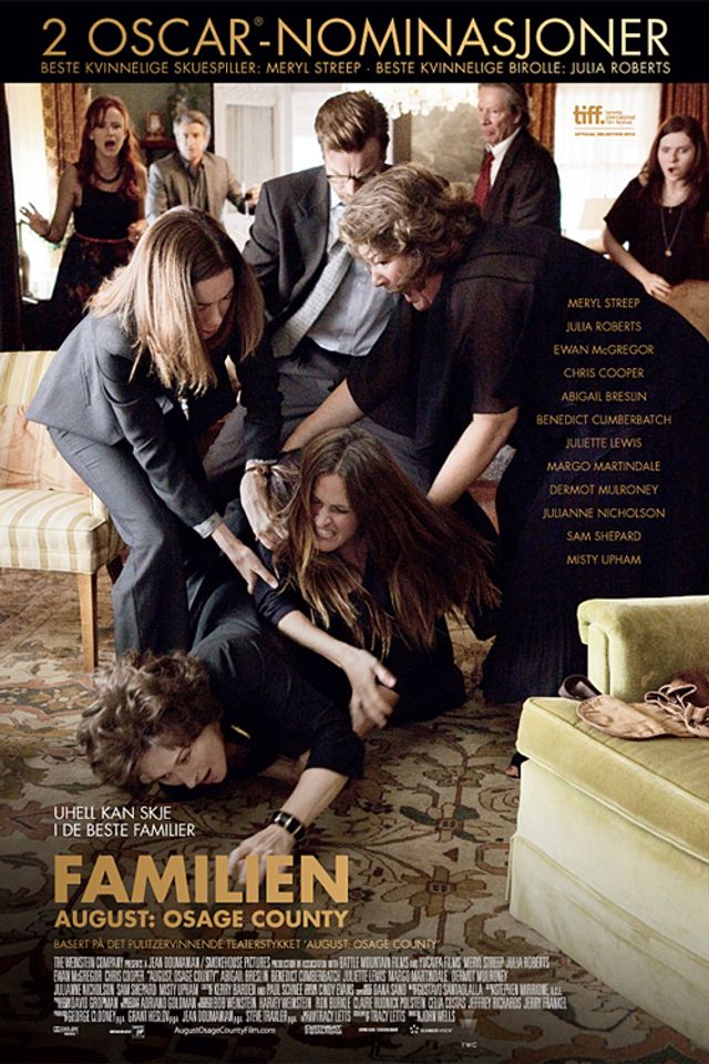Meryl Streep, Juliette Lewis og Julianne Nicholson i Familien, August: Osage County