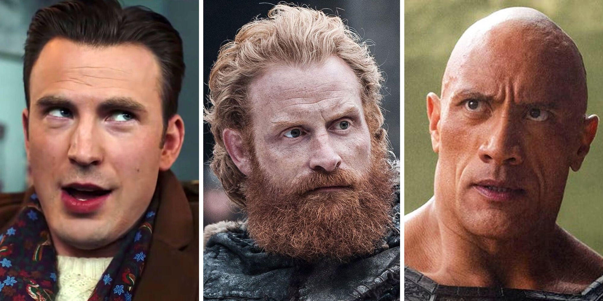 Chris Evans, Kristofer Hivju og Dwayne Johson i Red One