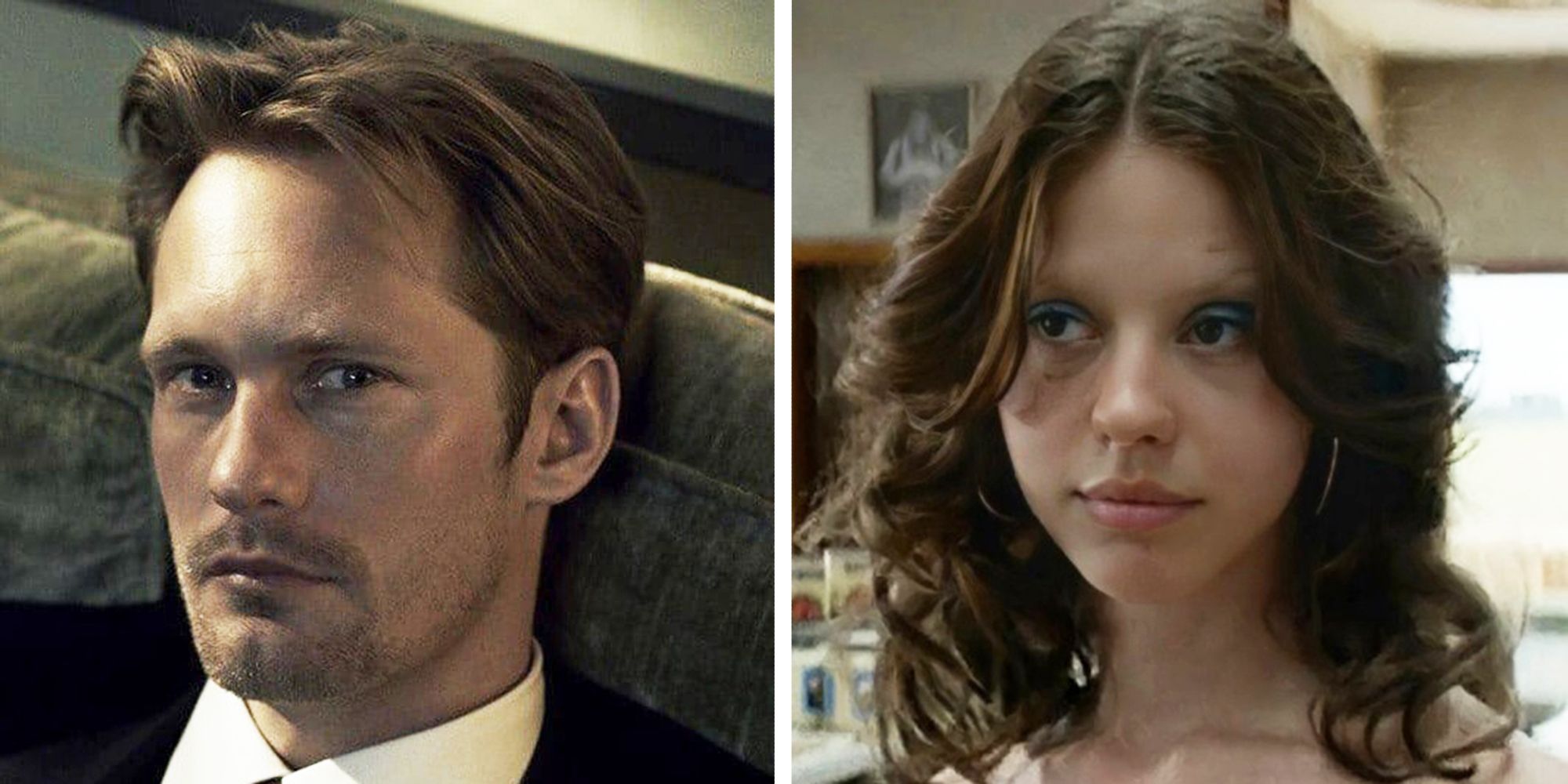 Alexander Skarsgård og Mia Goth