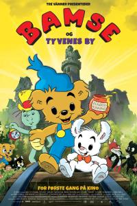 Plakat for 'Bamse og Tyvenes by'