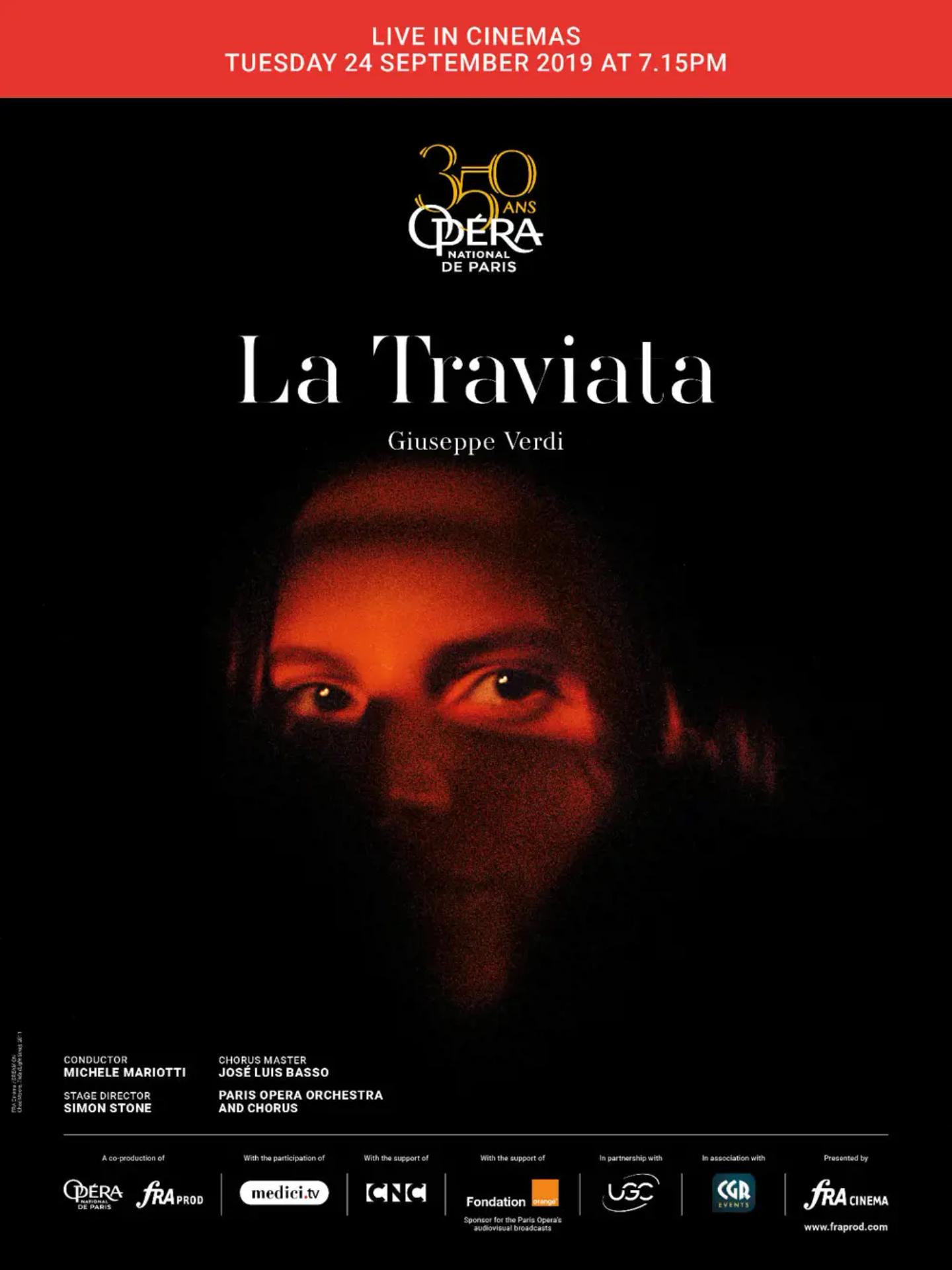Plakat for 'La Traviata - Opera Paris 19/20'