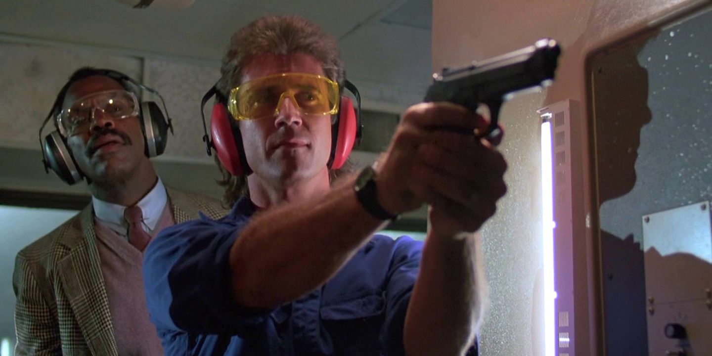 Danny Glover og Mel Gibson i Dødelig våpen