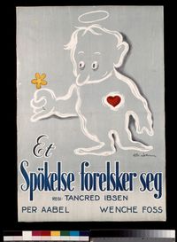 Plakat for 'Et spøkelse forelsker seg'