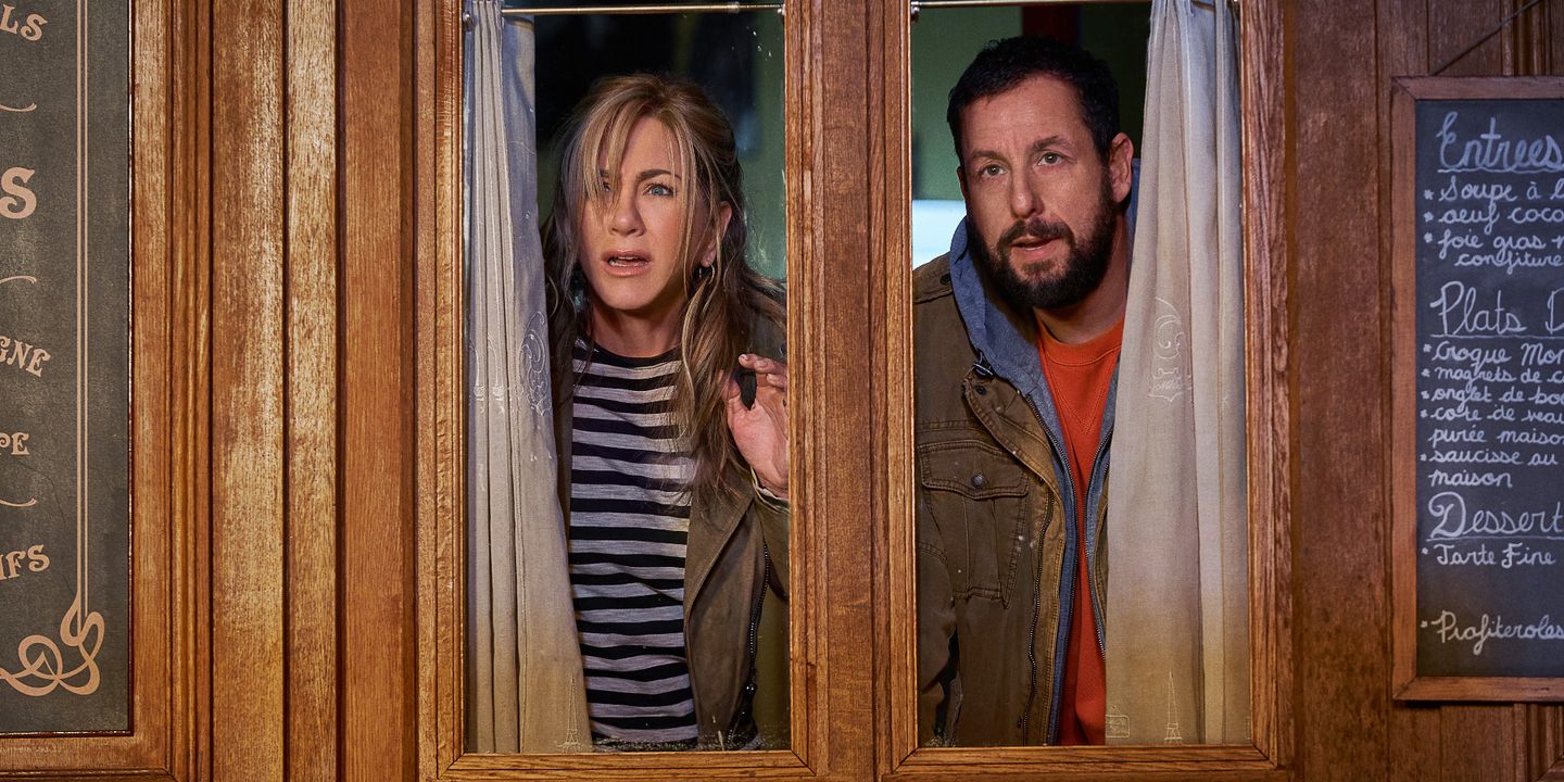 Jennifer Aniston og Adam Sandler i Murder Mystery 2