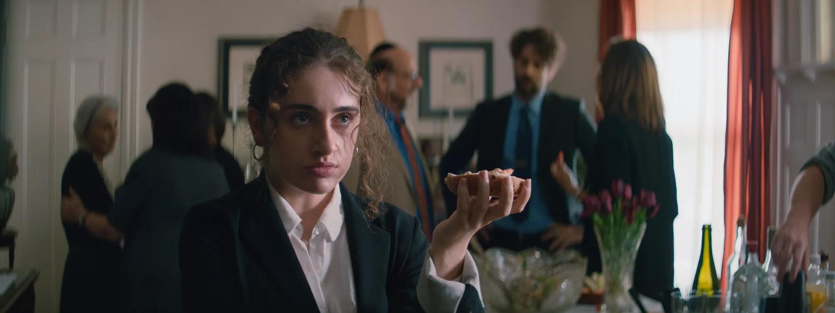 Katharine Schlesinger in a suit