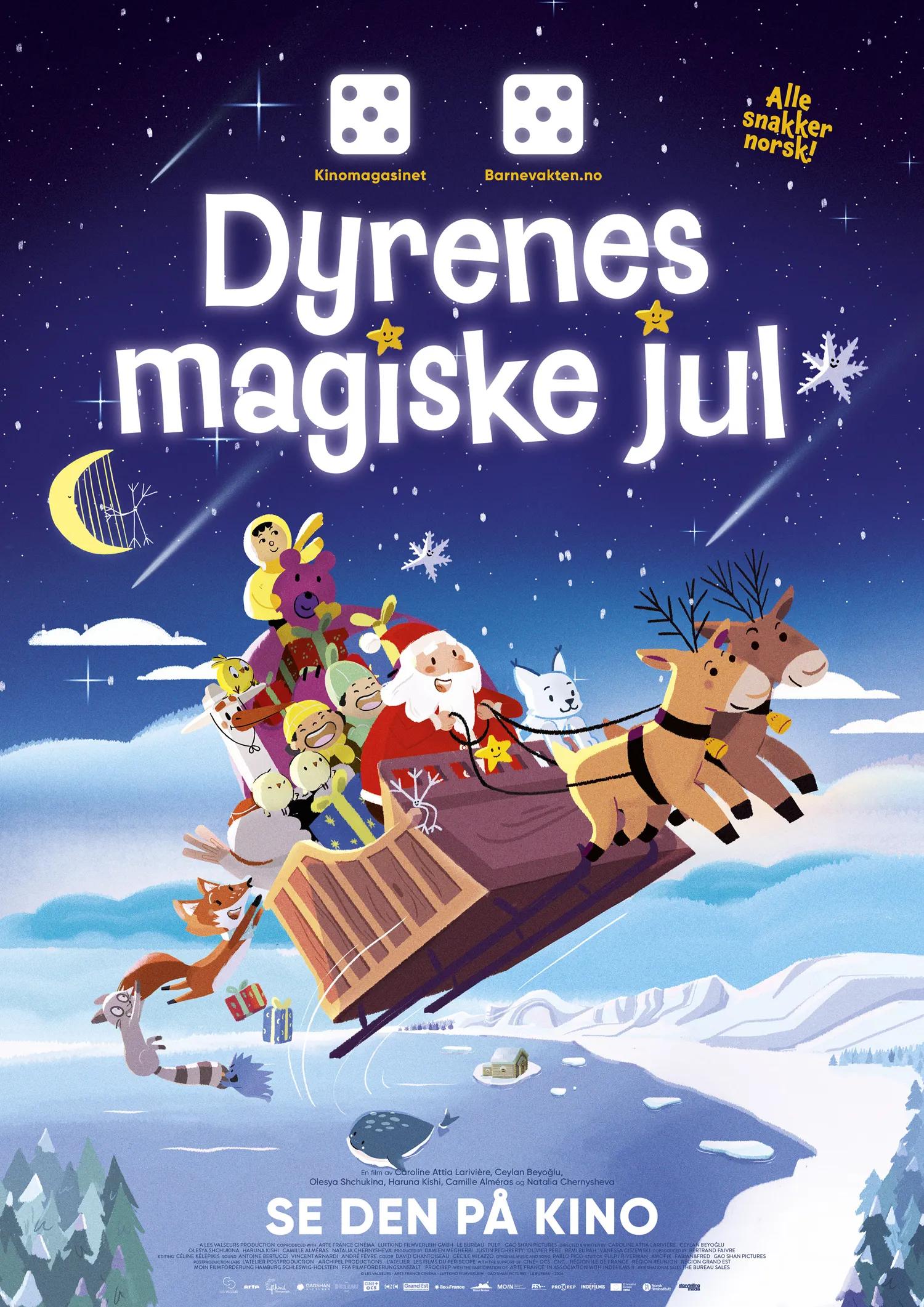 Plakat for 'Dyrenes magiske jul'