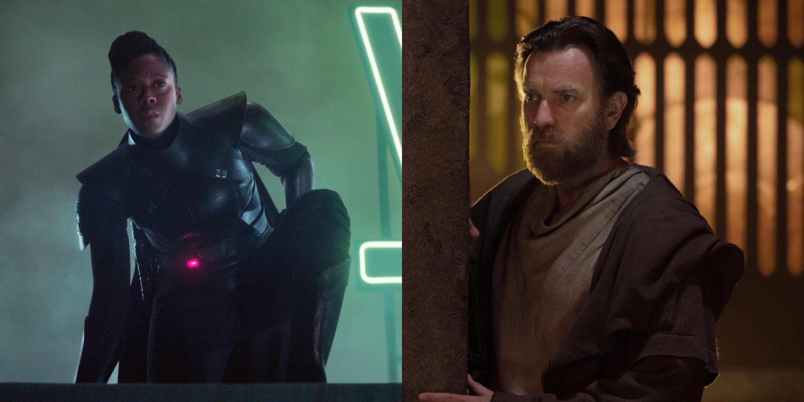 Moses Ingram og Ewan McGregor i Obi-Wan Kenobi