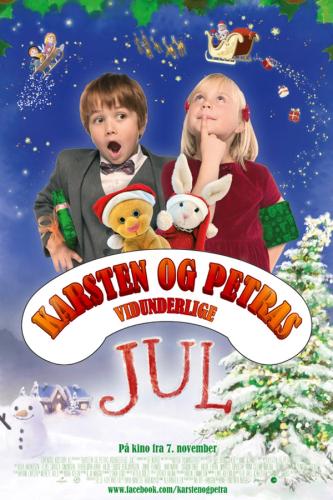 Plakat for 'Karsten og Petras vidunderlige jul'