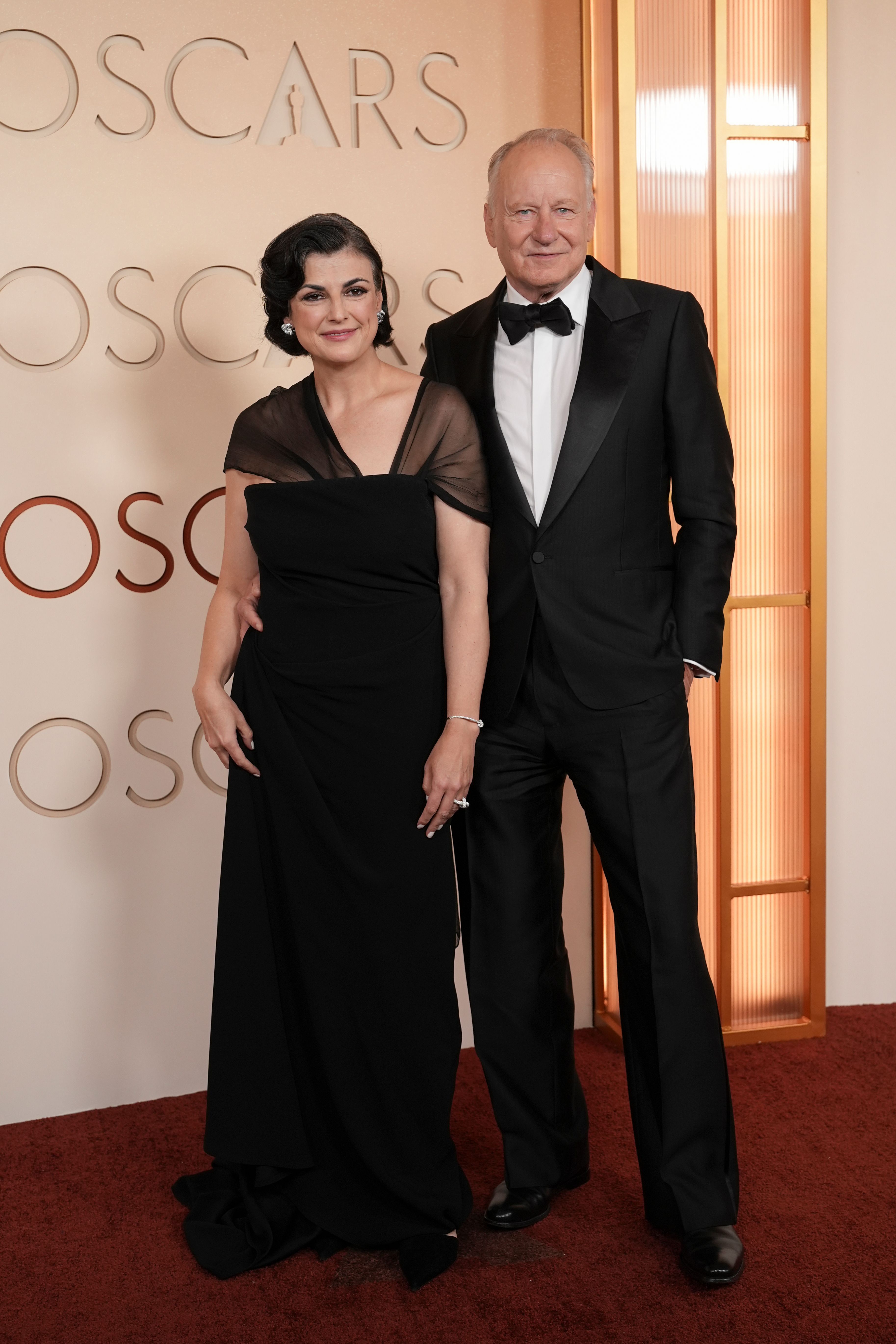 Megan Everett-Skarsgard og Stellan Skarsgård, Oscar 2026