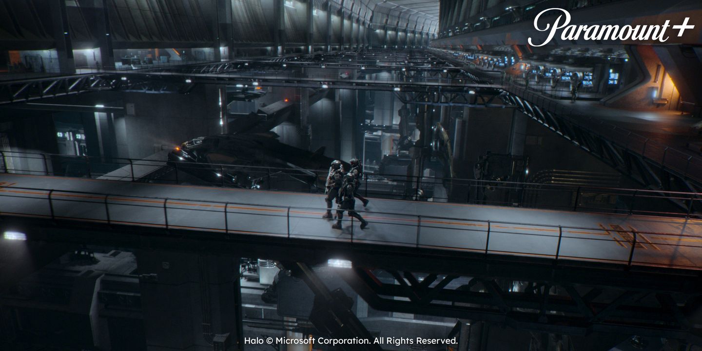Halo med Paramount+-logo og legal lines