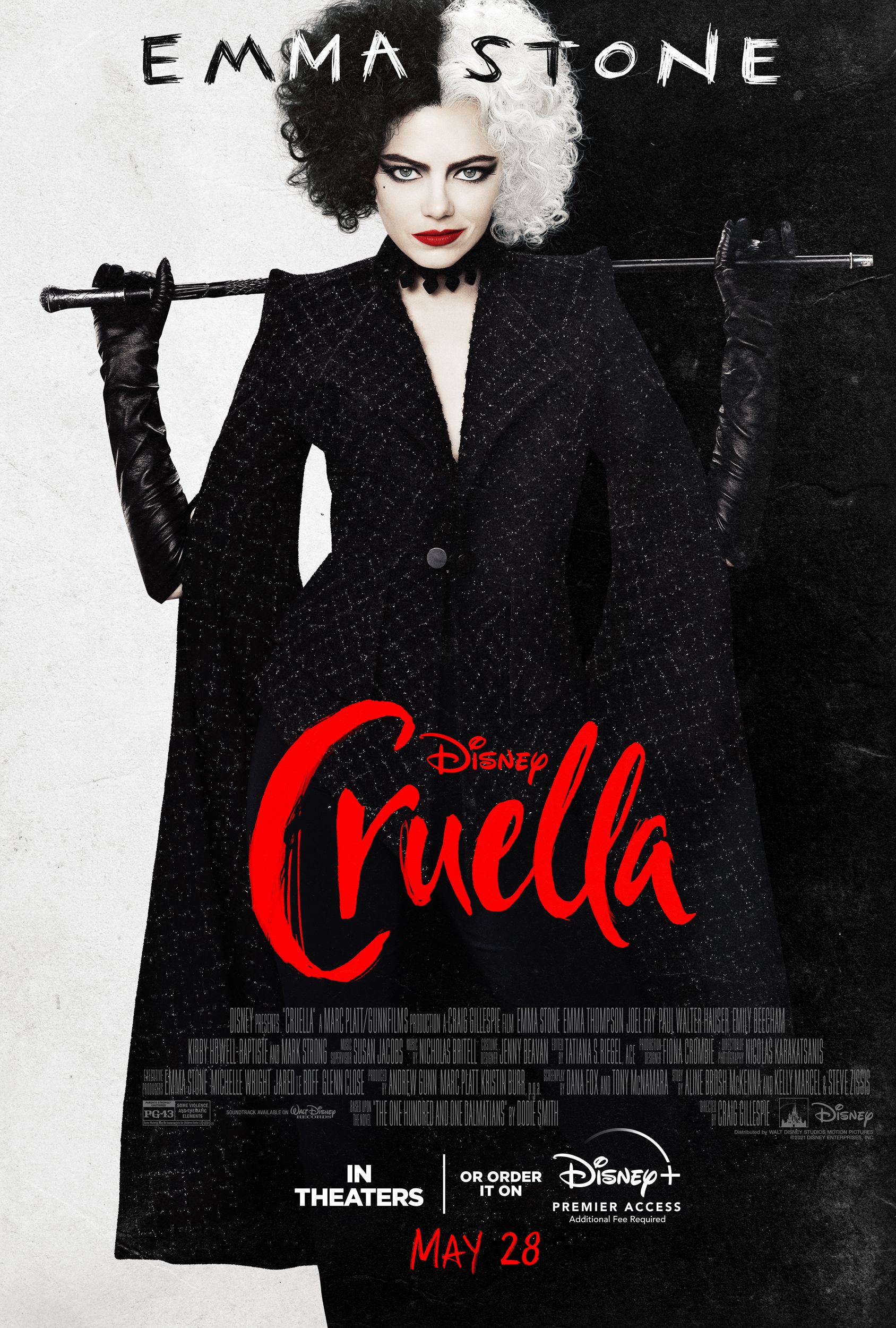 Emma Stone i Disneys Cruella – plakat