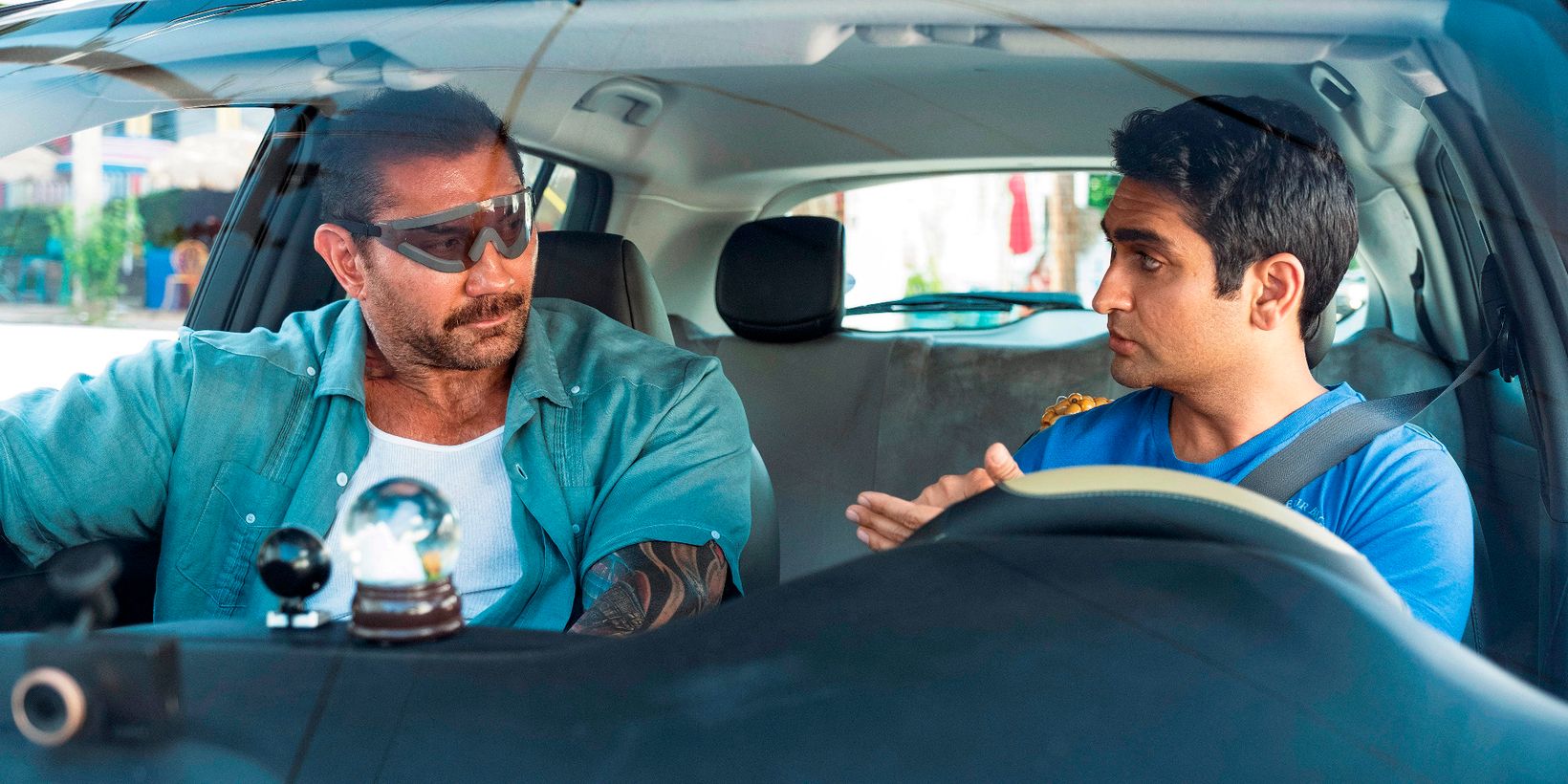 Dave Bautista og Kumail Nanjiani i Stuber