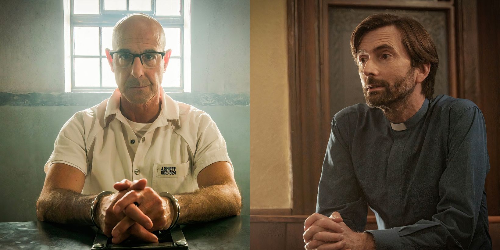 Stanley Tucci og David Tennant i Inside Man