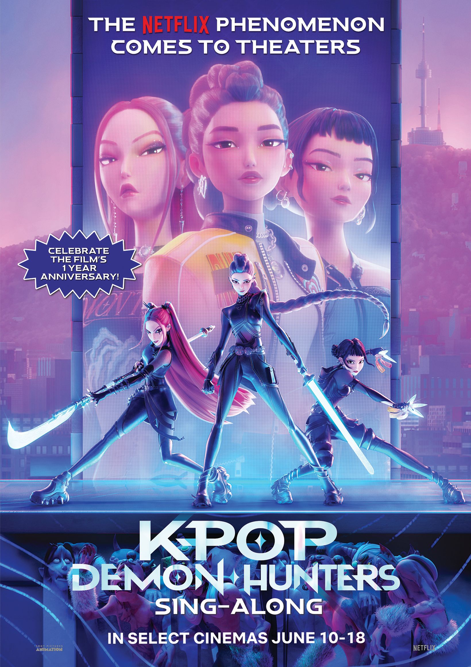 Plakat for 'KPop Demon Hunters, Sing-along'