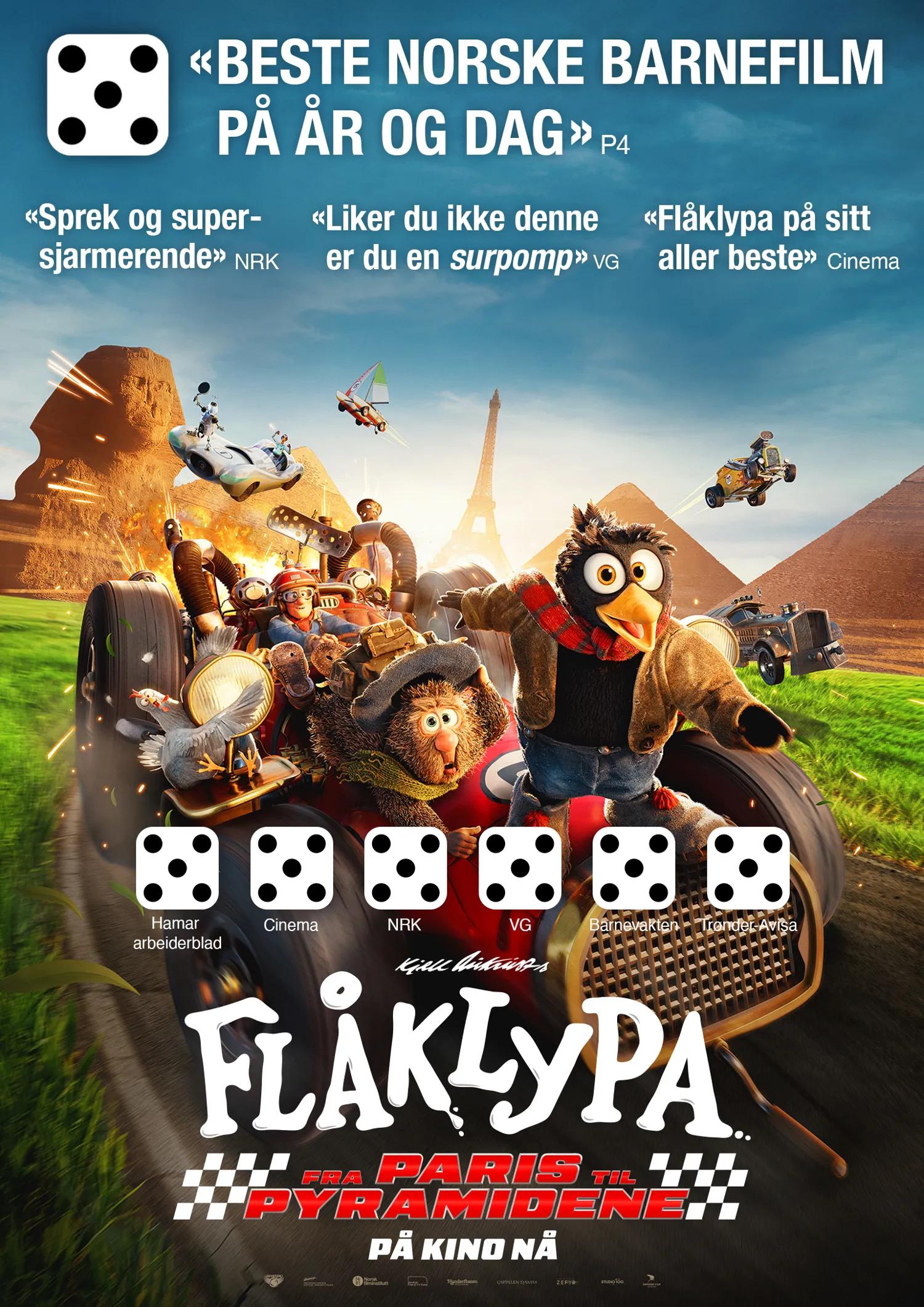 Plakat for 'Flåklypa - Fra Paris til pyramidene'