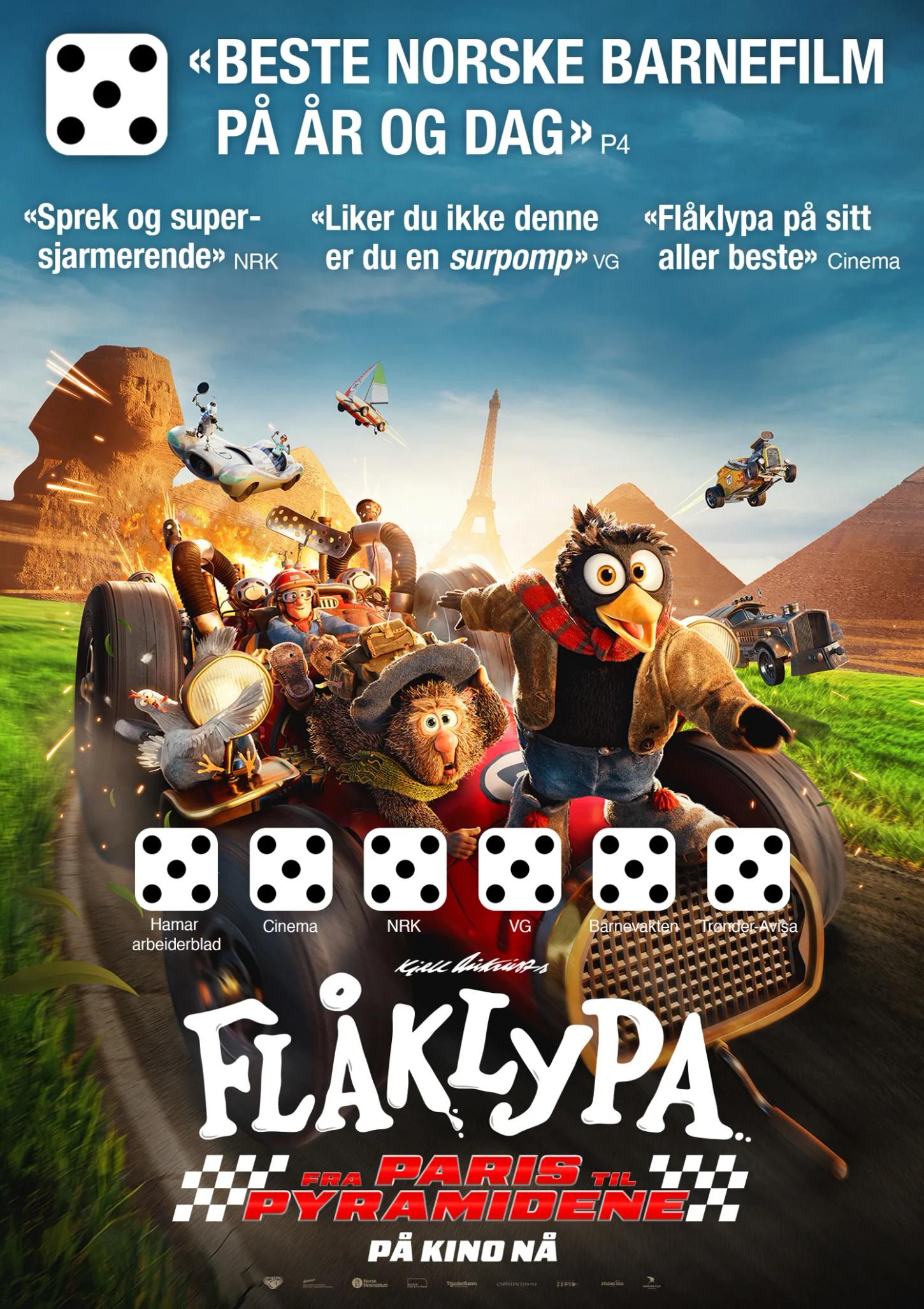 Plakat for 'Flåklypa - Fra Paris til pyramidene'